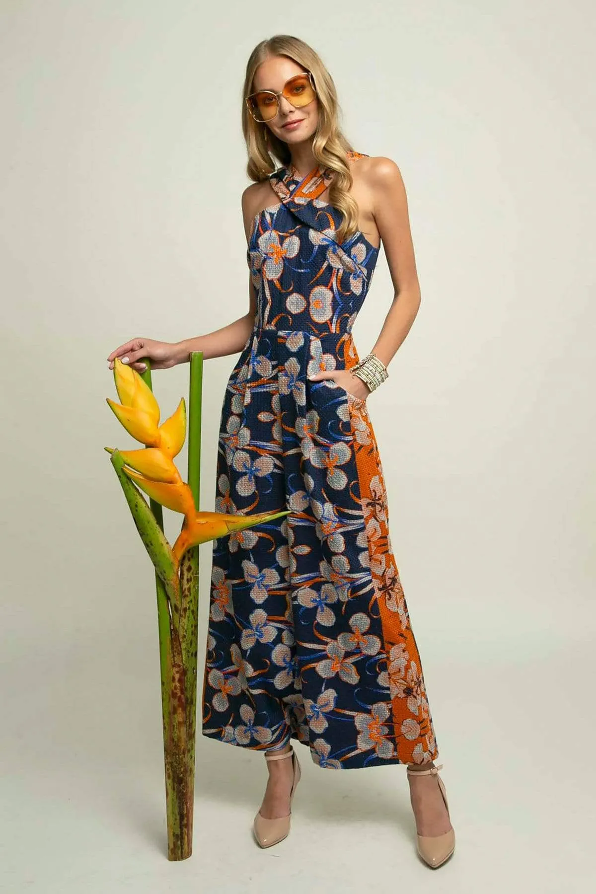 Kerra Jumpsuit - Orange Zest sold by Eva Franco