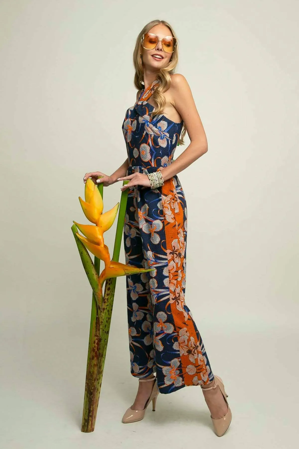 Kerra Jumpsuit - Orange Zest sold by Eva Franco product image thumbnail 2