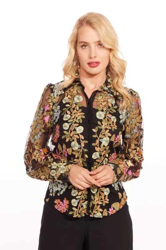 Ensley Blouse – Perfect Bloom sold by Eva Franco