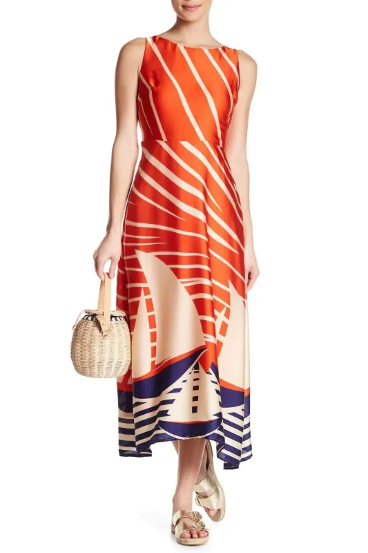 Kelsey Maxi Dress - Sailboats sold by Eva Franco