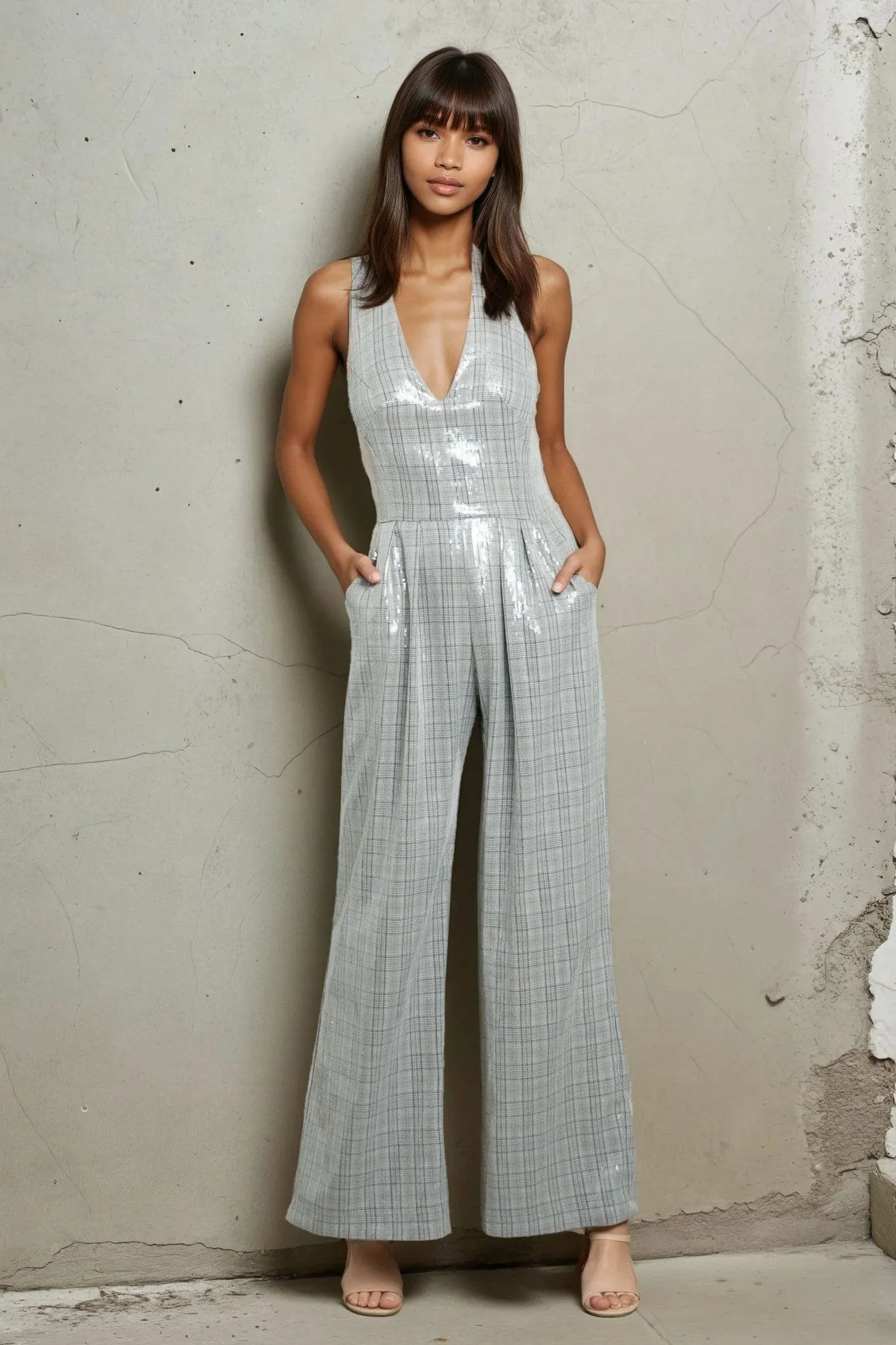 Carson Jumpsuit - Zion Plaid sold by Eva Franco