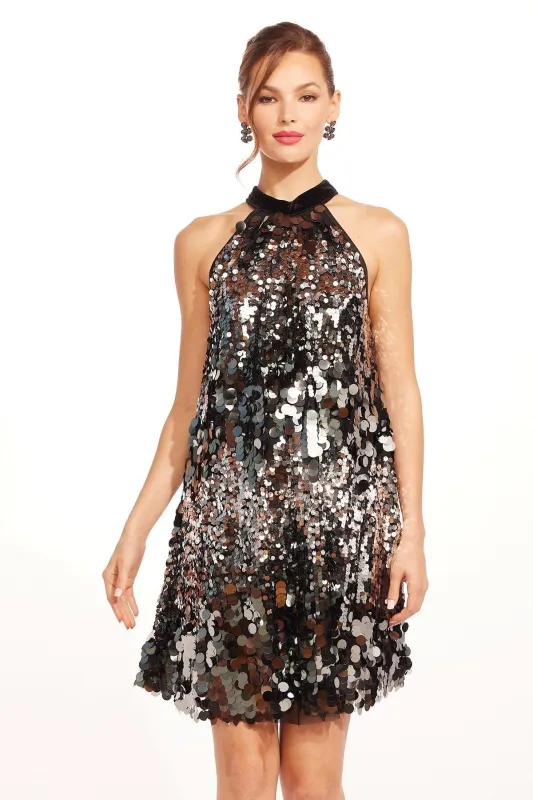 Henriette Dress - Silver Disco sold by Eva Franco