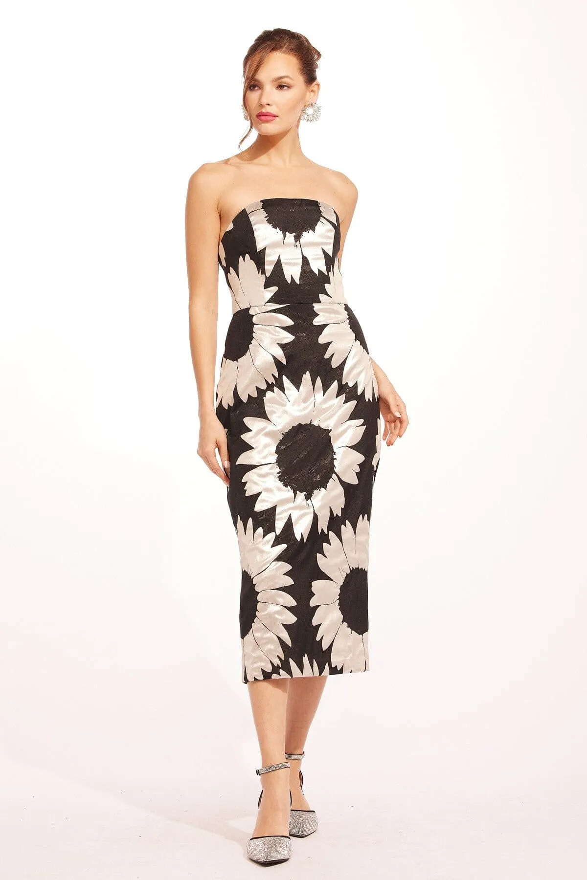 Marion Dress - Silver Bloom sold by Eva Franco