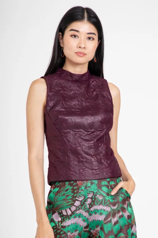 Elara Top – Merlot sold by Eva Franco