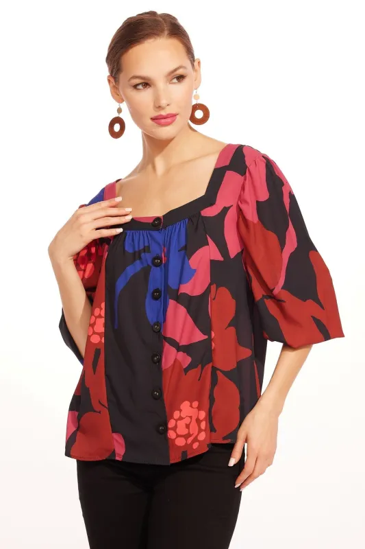 Charlie Top - Bold Bloom sold by Eva Franco