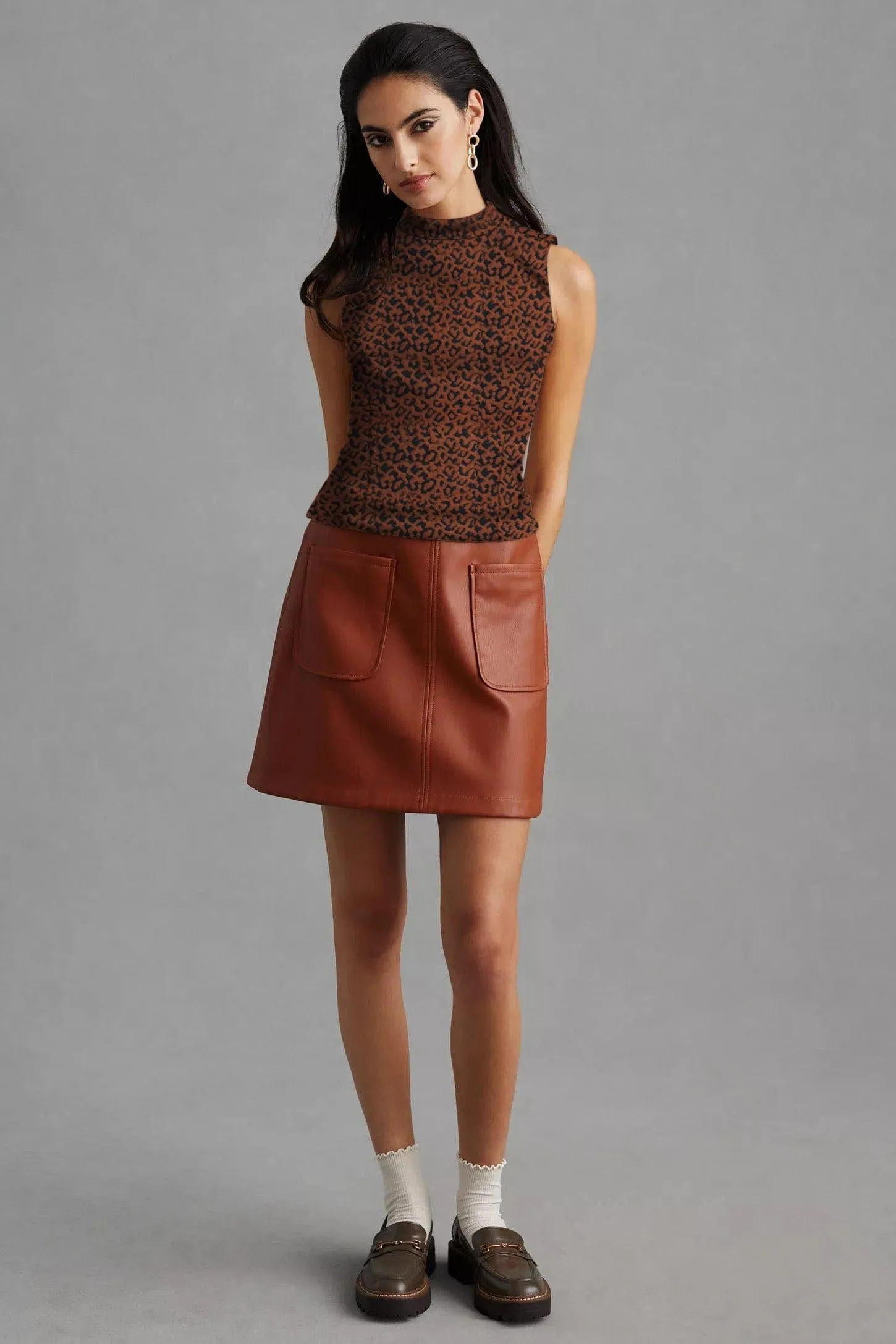 Mock-Neck Top - Mocha Fierce sold by Eva Franco product image thumbnail 2