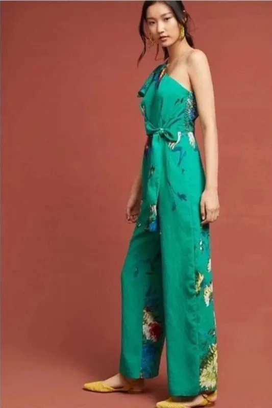 Garden One-Shoulder Jumpsuit sold by Eva Franco