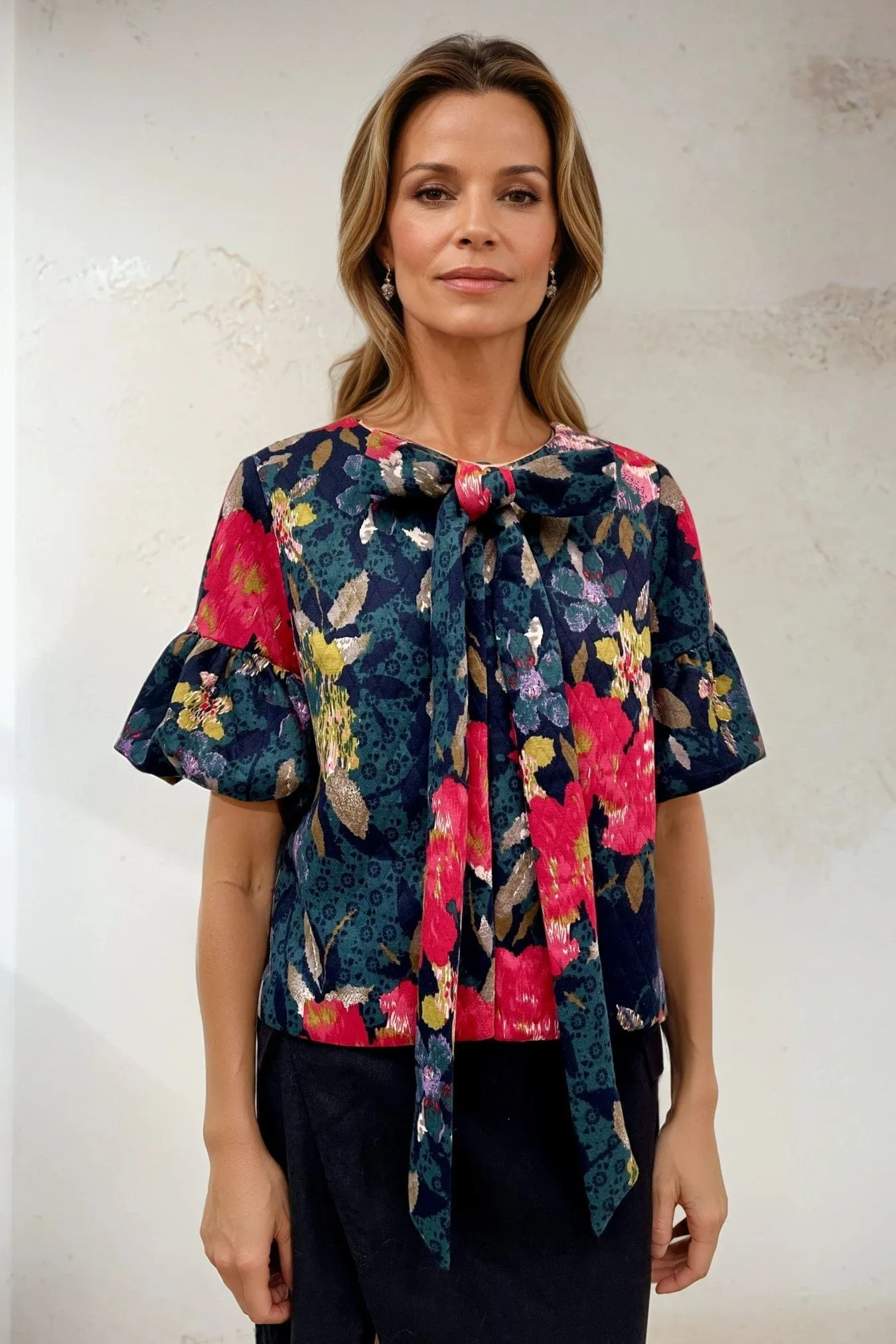 Hannah Top With Neck Tie sold by Eva Franco