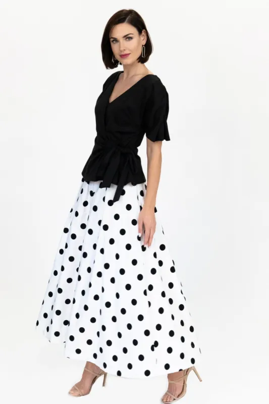 Polka Dot Midi Skirt sold by Eva Franco