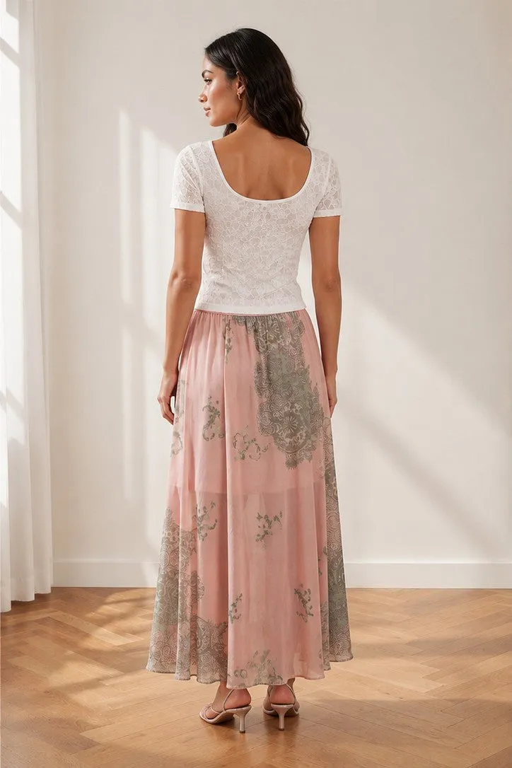 Mena Skirt - Pink Chiffon sold by Eva Franco product image thumbnail 2