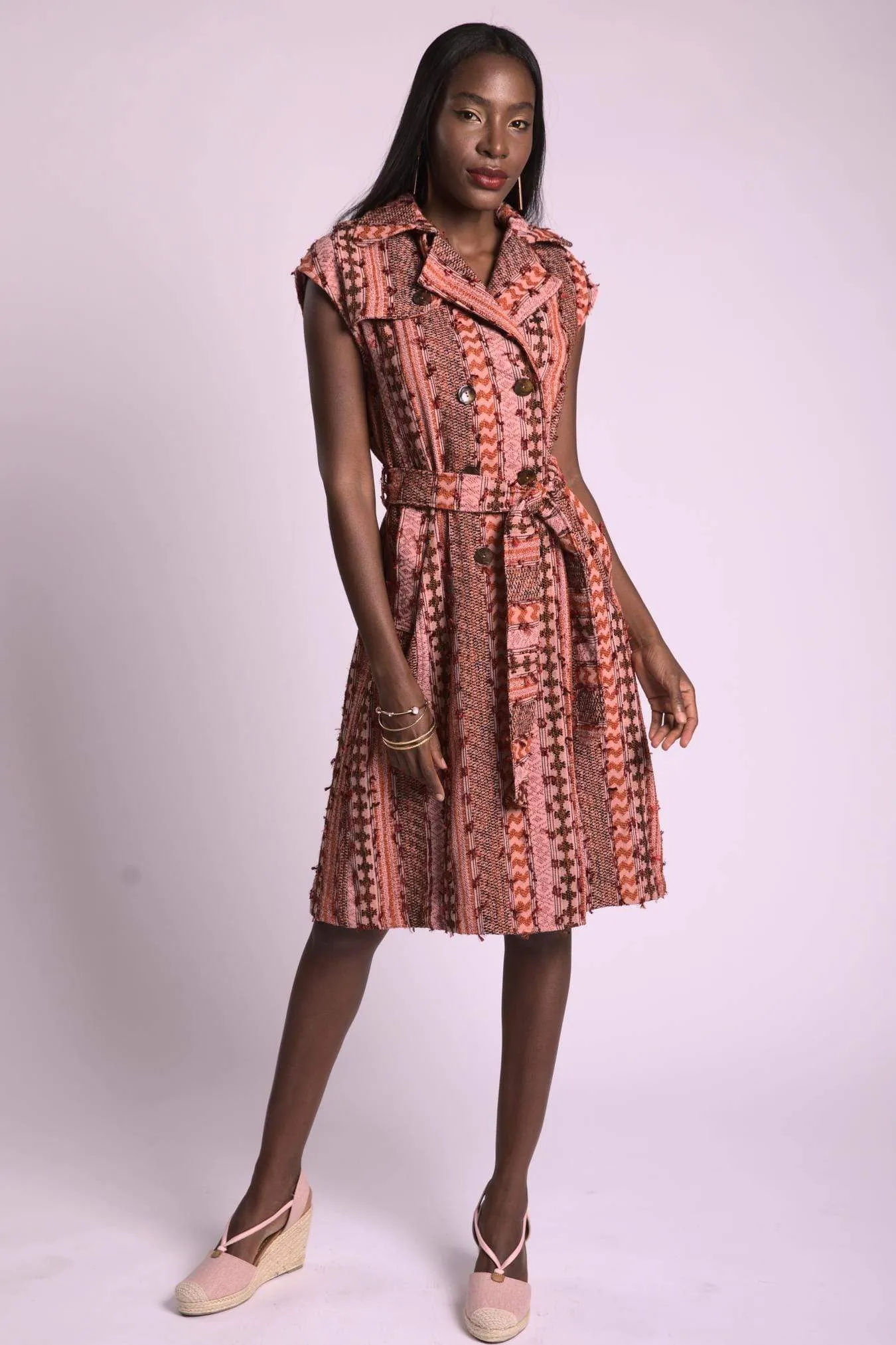 Palmer Trench Dress - Macedonia sold by Eva Franco product image thumbnail 4