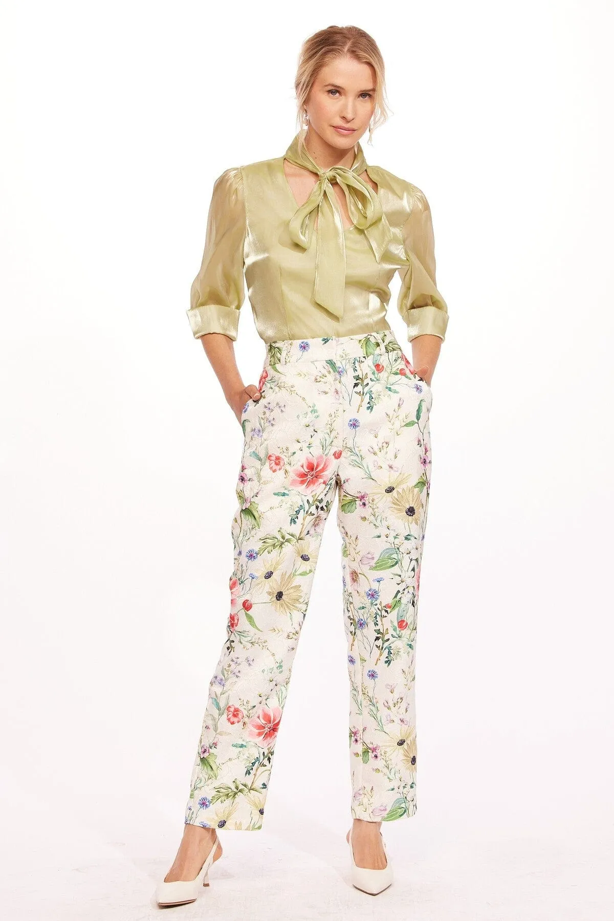 Giada Pant - Pink Magnolia sold by Eva Franco