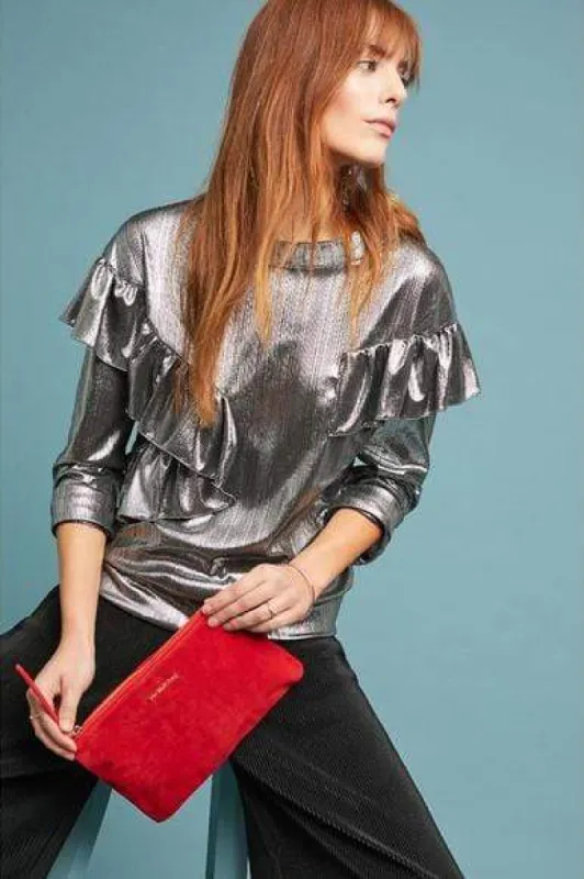 Metallic Top in Liquor Silver sold by Eva Franco