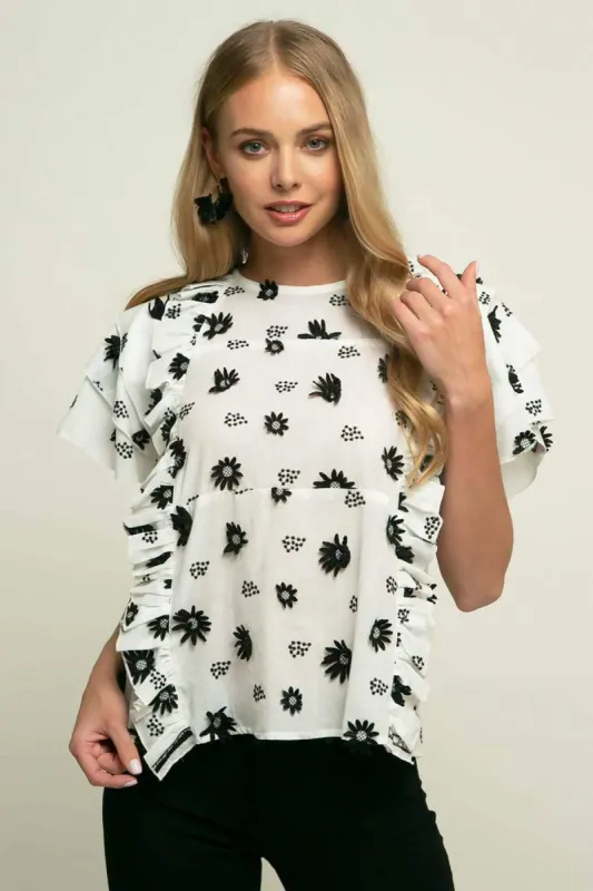 Zoe Top - Black Forest sold by Eva Franco