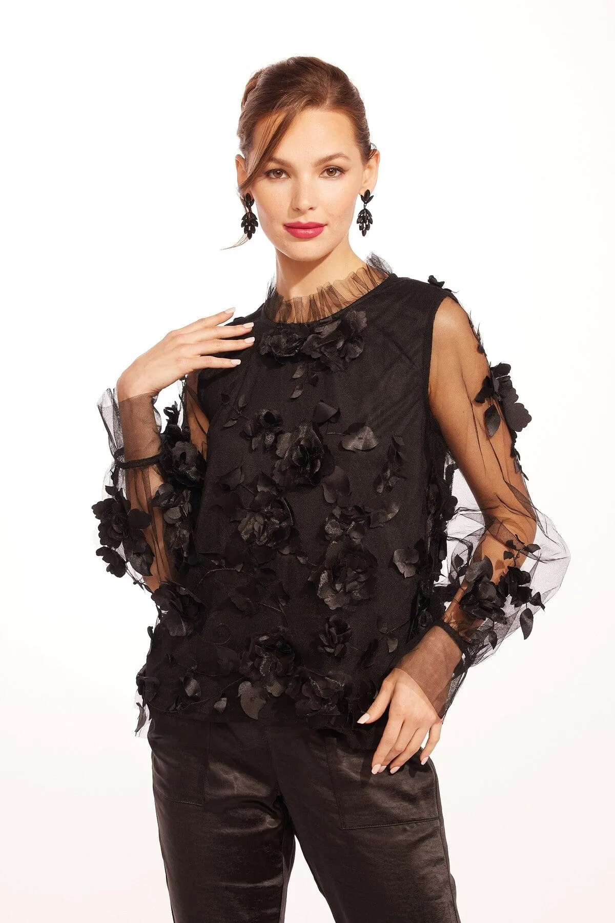 Carnet Top - Caviar Bloom sold by Eva Franco product image thumbnail 3