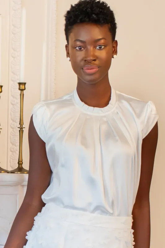 Annik Satin Blouse sold by Eva Franco