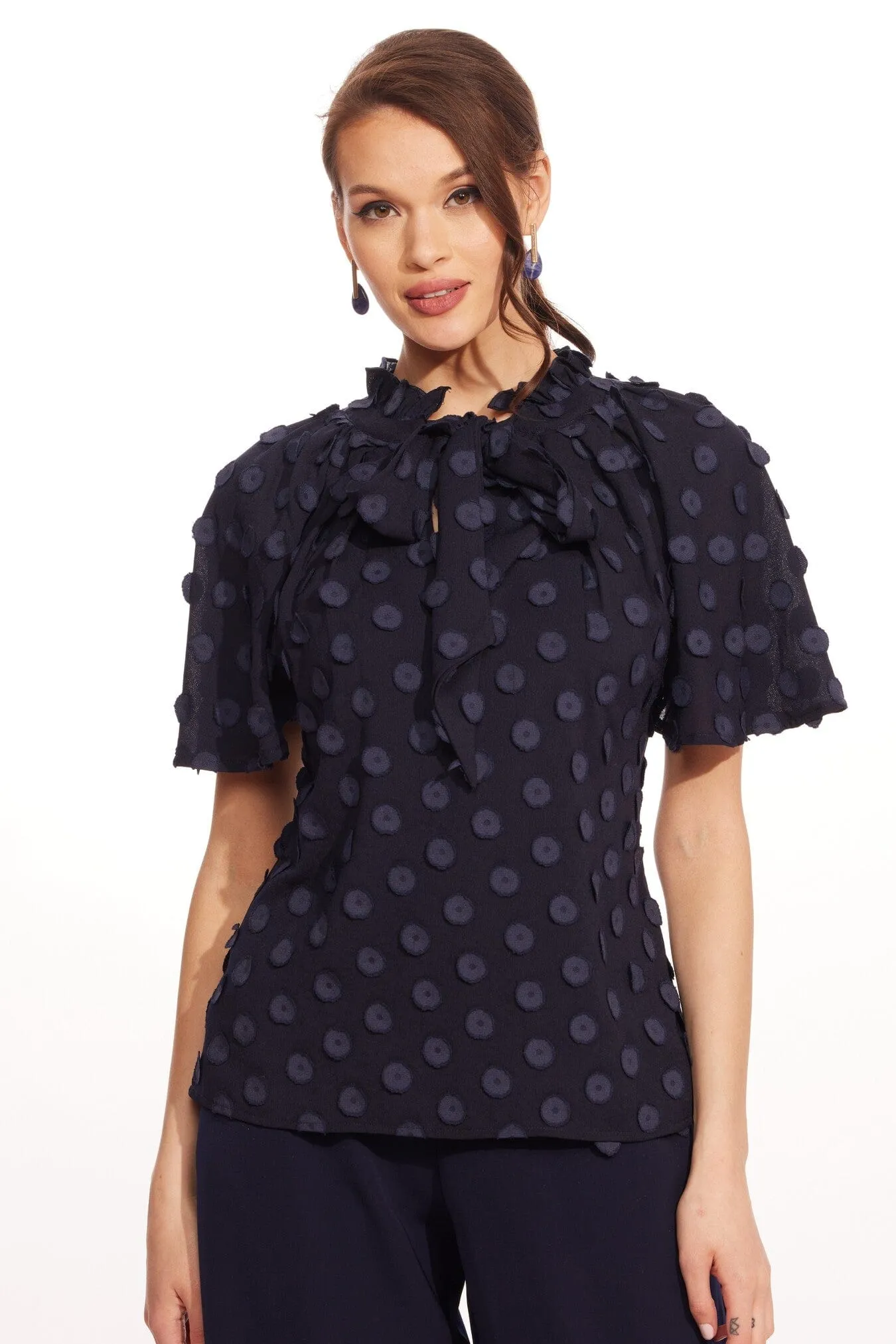 Delani Top – Sapphire Dots sold by Eva Franco product image thumbnail 3