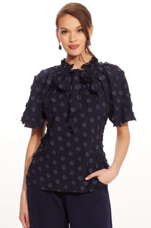 Delani Top – Sapphire Dots sold by Eva Franco