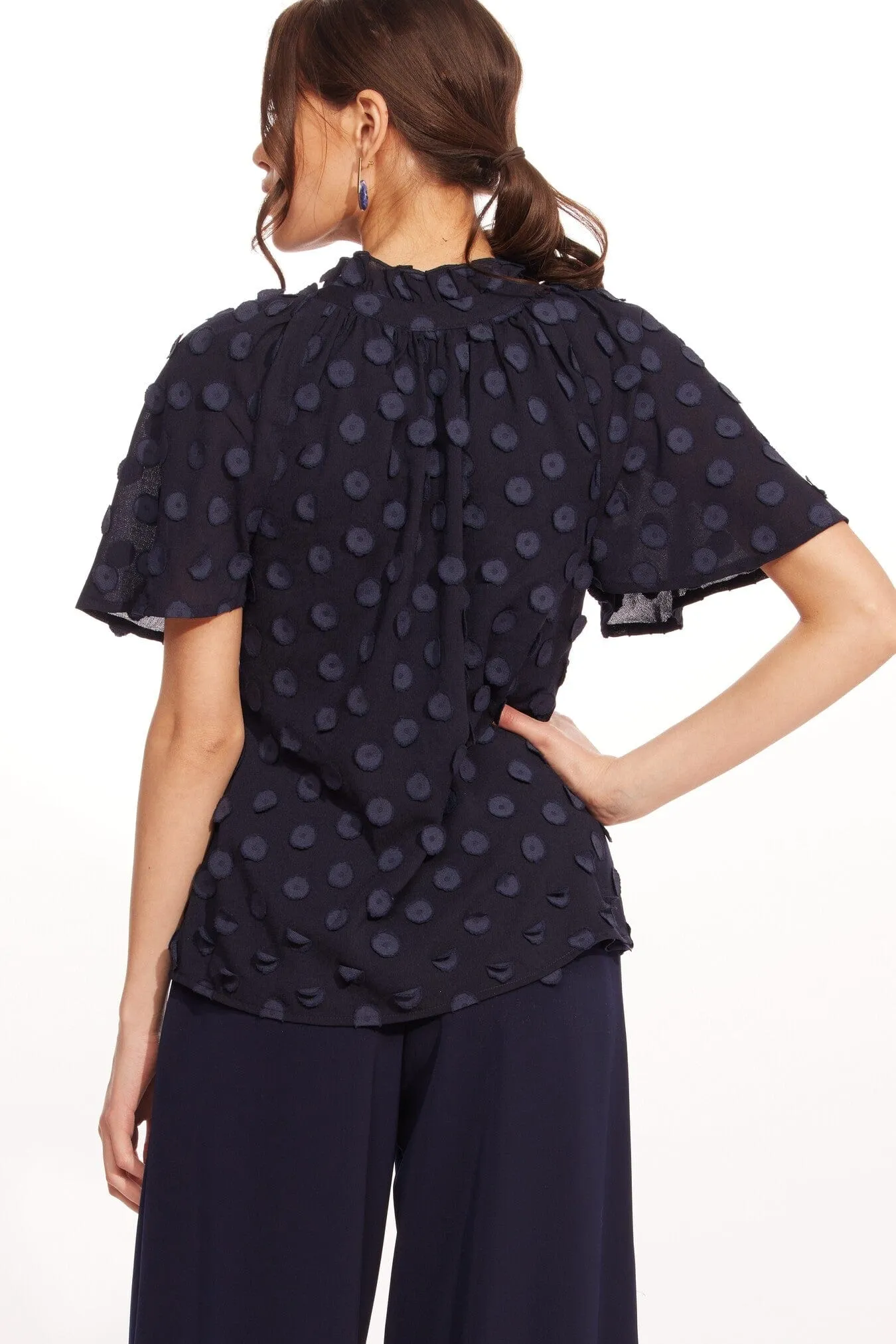 Delani Top – Sapphire Dots sold by Eva Franco product image thumbnail 2