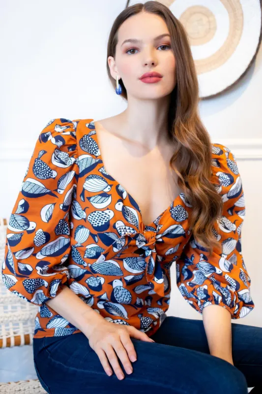 Tropical Sweetheart Blouse sold by Eva Franco