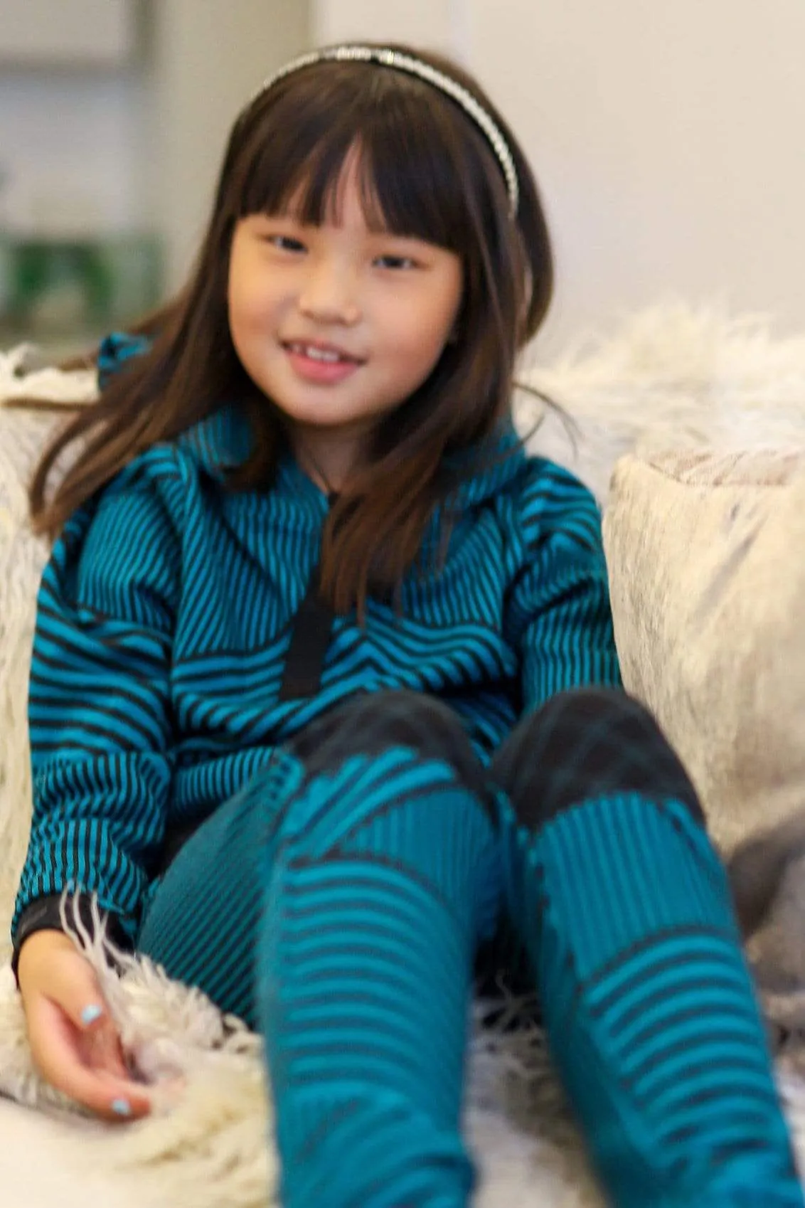 Teal and Black Brit Wit Jogger Pant - Girls sold by Eva Franco product image thumbnail 5
