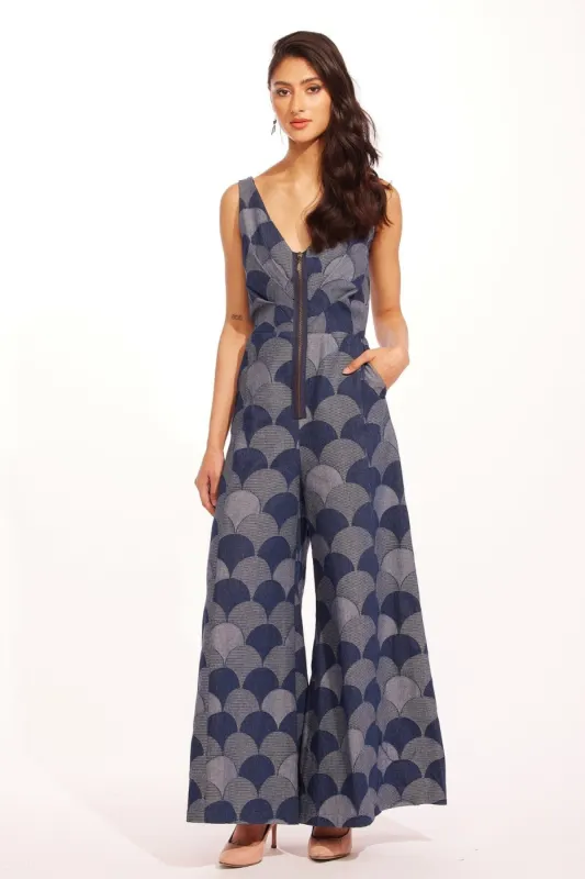 Axella Jumpsuit - Atomic Denim sold by Eva Franco