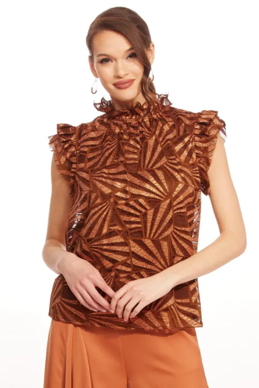 Vixen Top – Copper Lace sold by Eva Franco