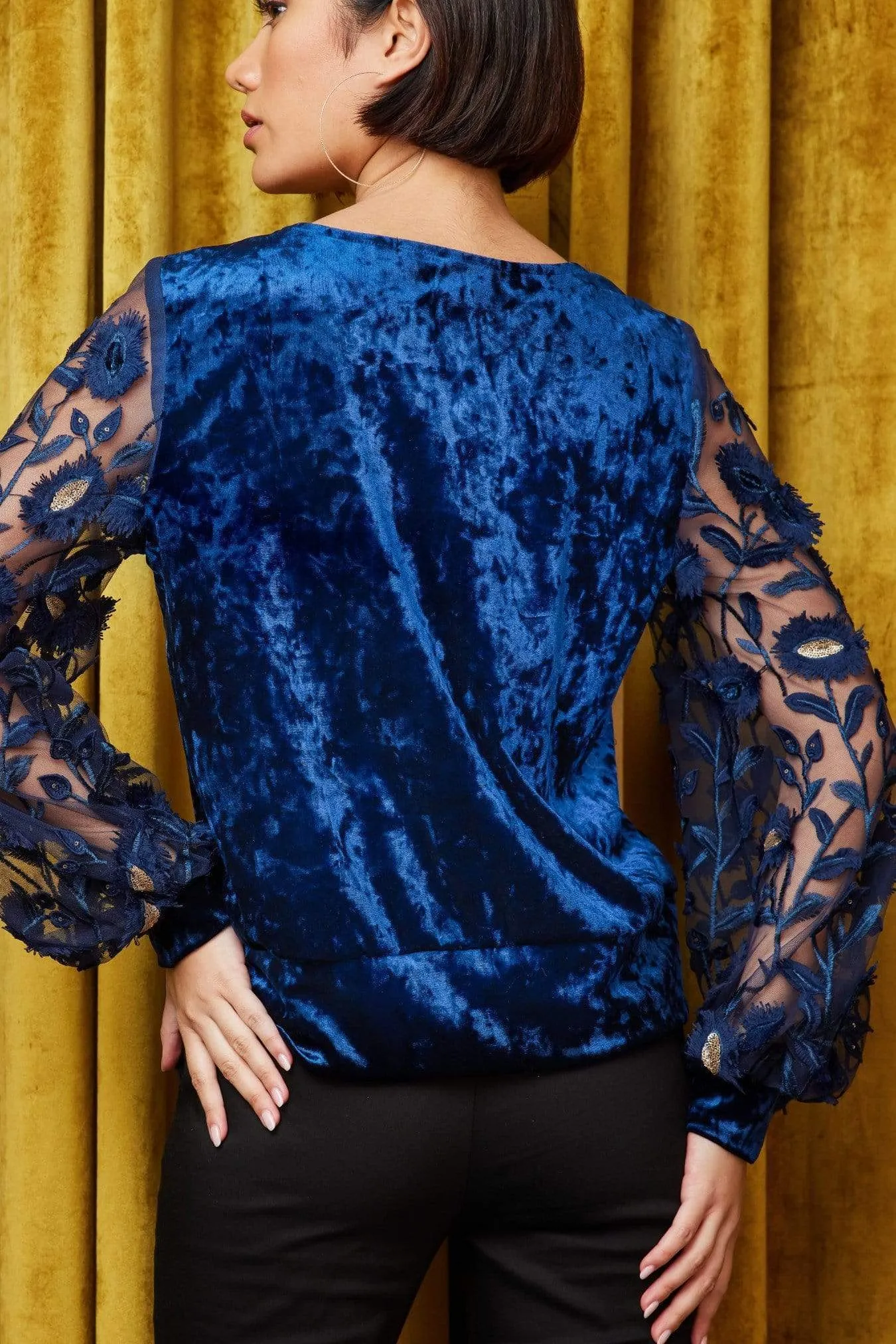 Rios Top - Navy Bloom sold by Eva Franco product image thumbnail 5