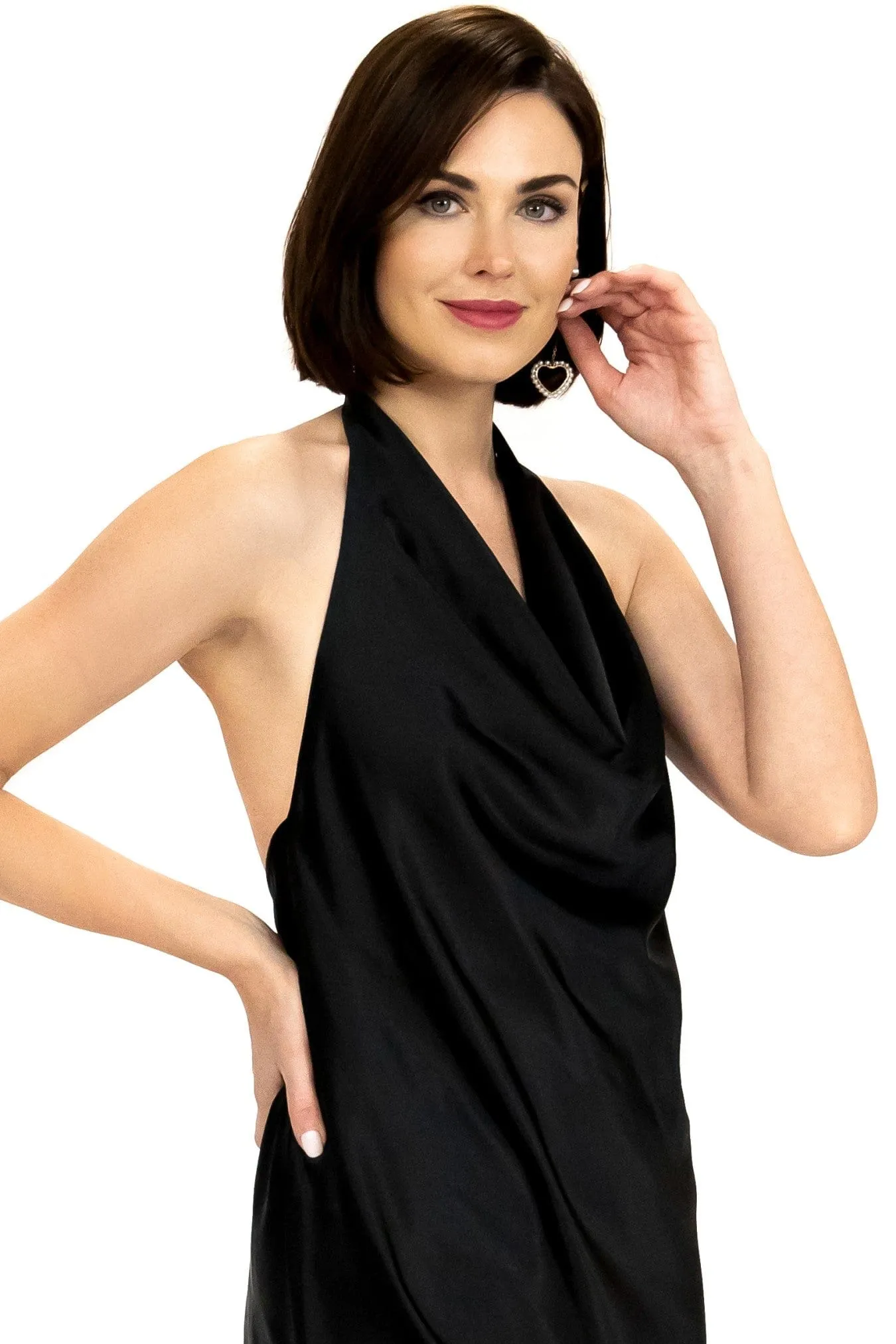 Cowl Neck Mini Dress sold by Eva Franco product image thumbnail 3