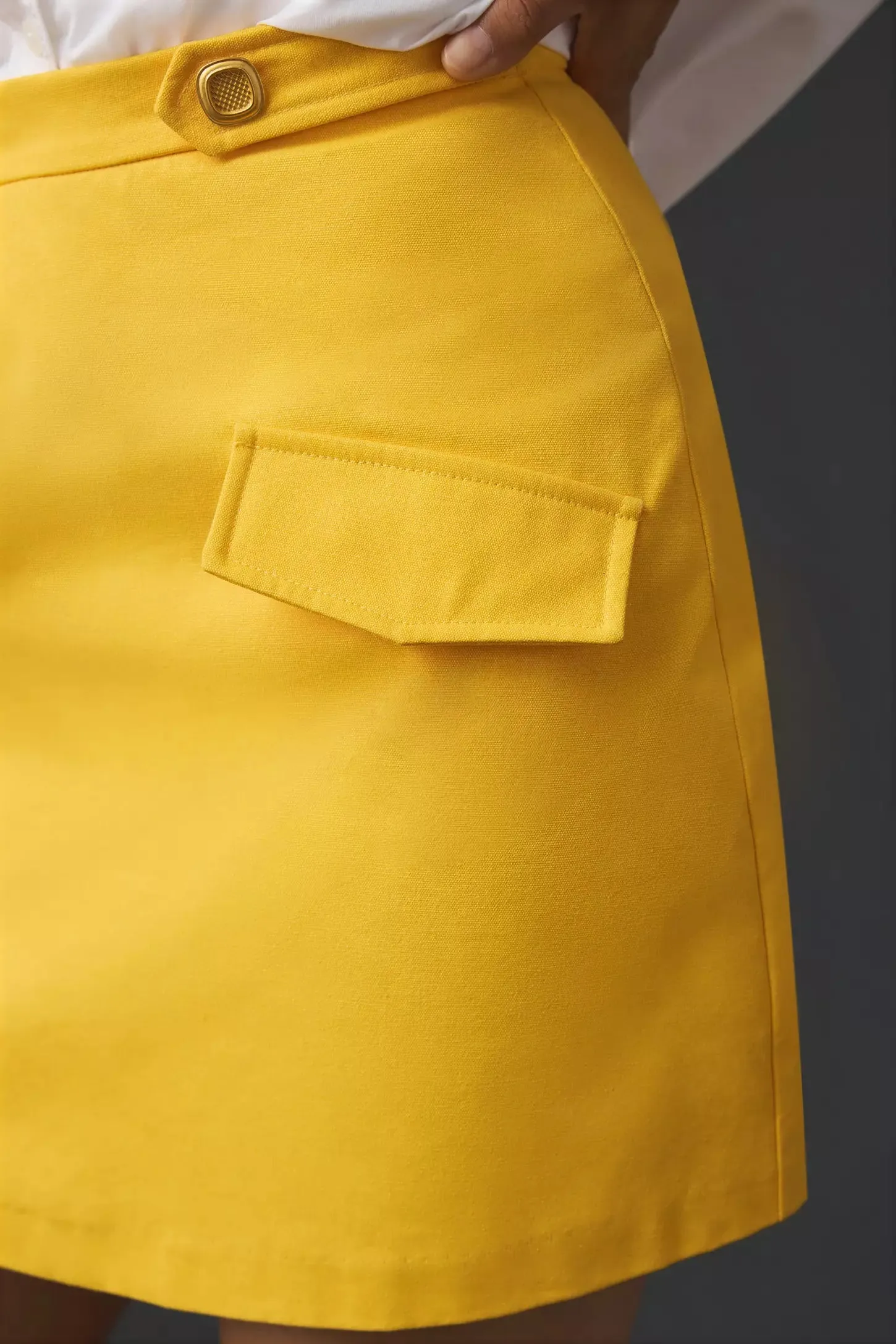 Utility Yellow Mini Skirt sold by Eva Franco product image thumbnail 5