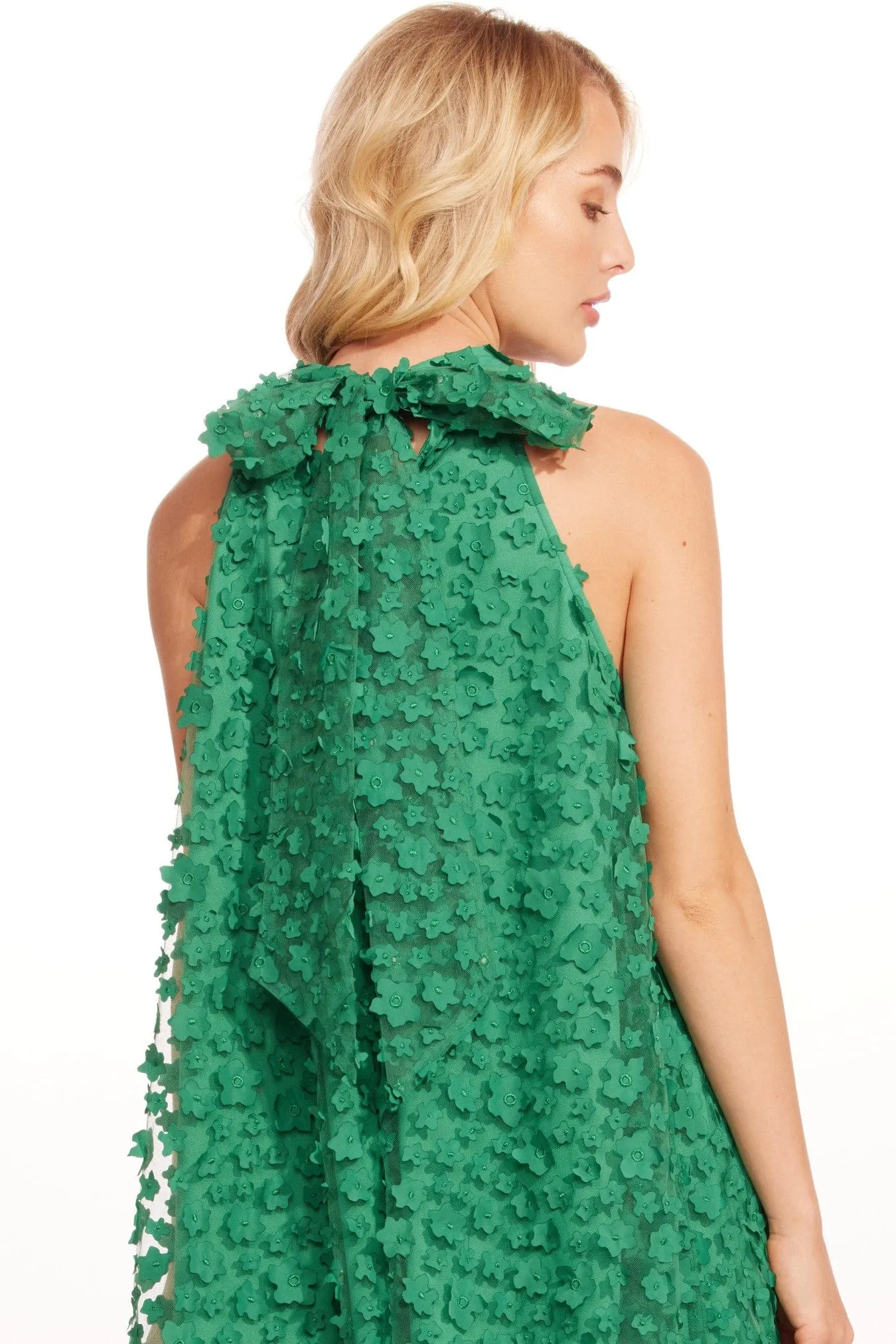 Halter Swing Mini Dress - Seaglass Petal sold by Eva Franco product image thumbnail 4