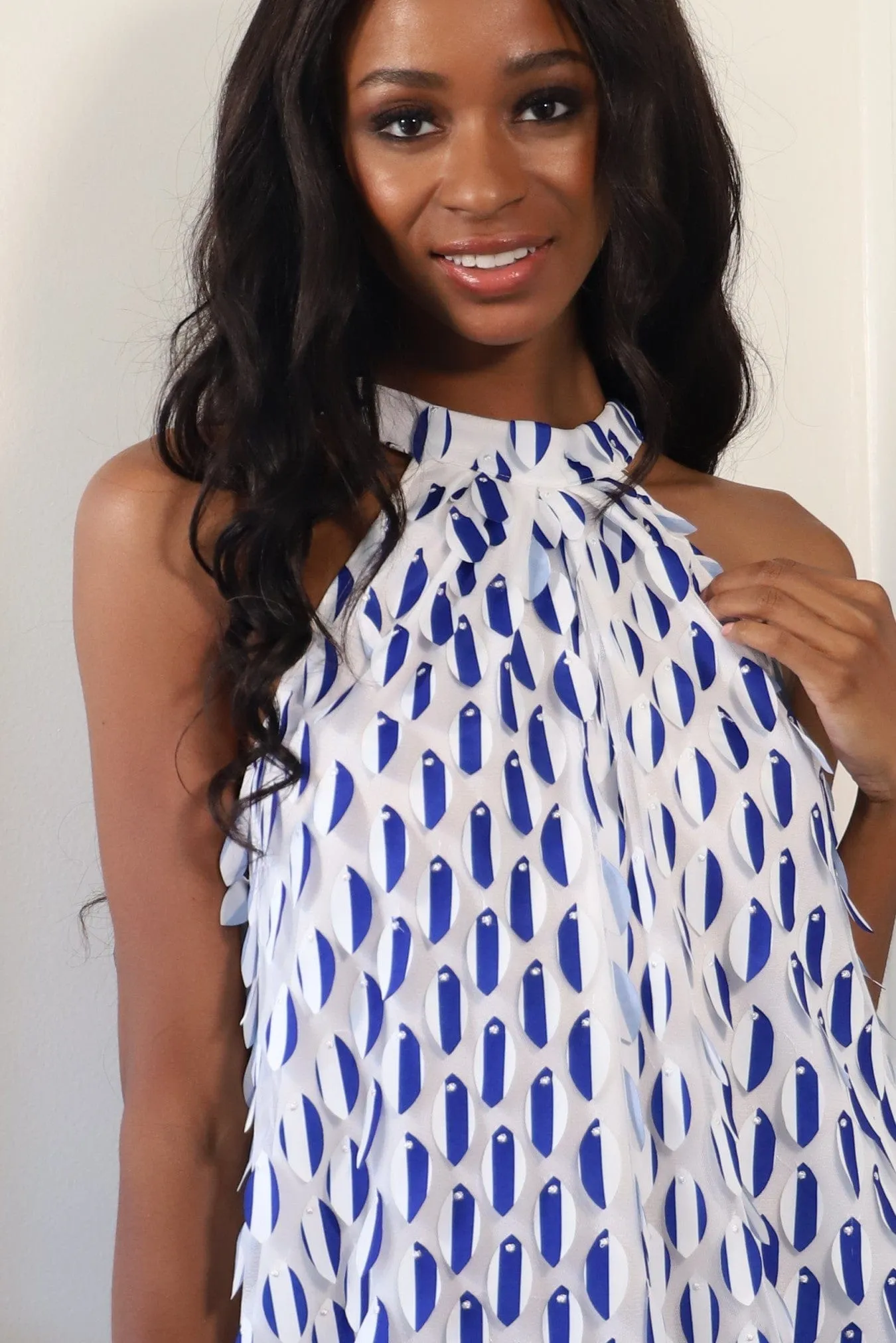 Halter Swing Mini Dress - Royal sold by Eva Franco product image thumbnail 3