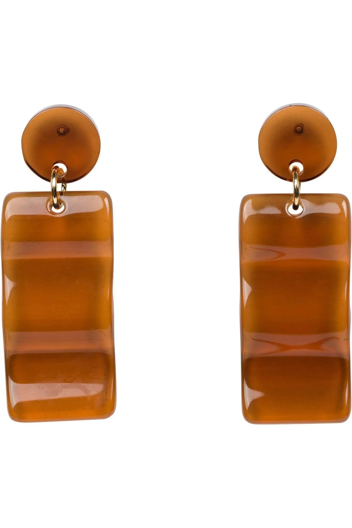 Cocoa Retro Resin Earrings sold by Eva Franco product image thumbnail 4