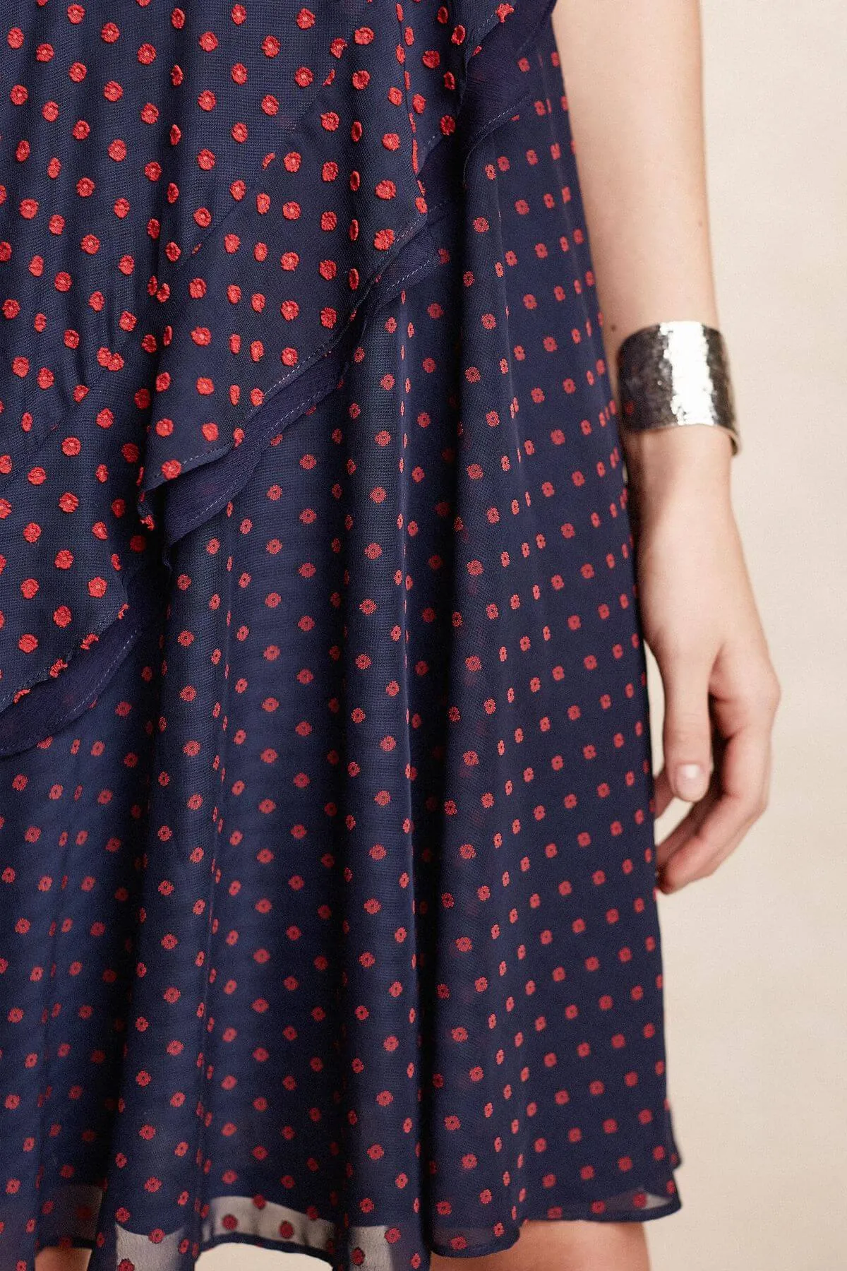 Maryanne Dress - Navy/Red Dot sold by Eva Franco product image thumbnail 2