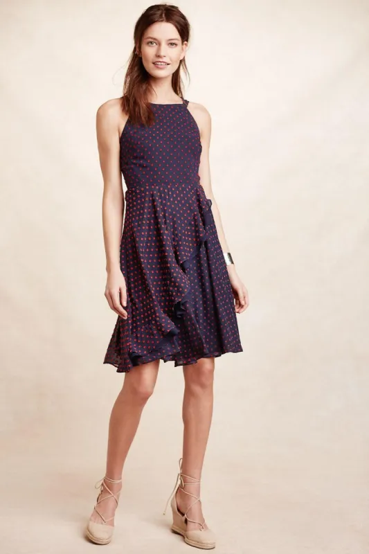 Maryanne Dress - Navy/Red Dot sold by Eva Franco