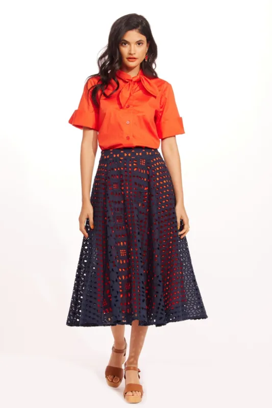 Aishling Skirt - Grenada Eyelet sold by Eva Franco