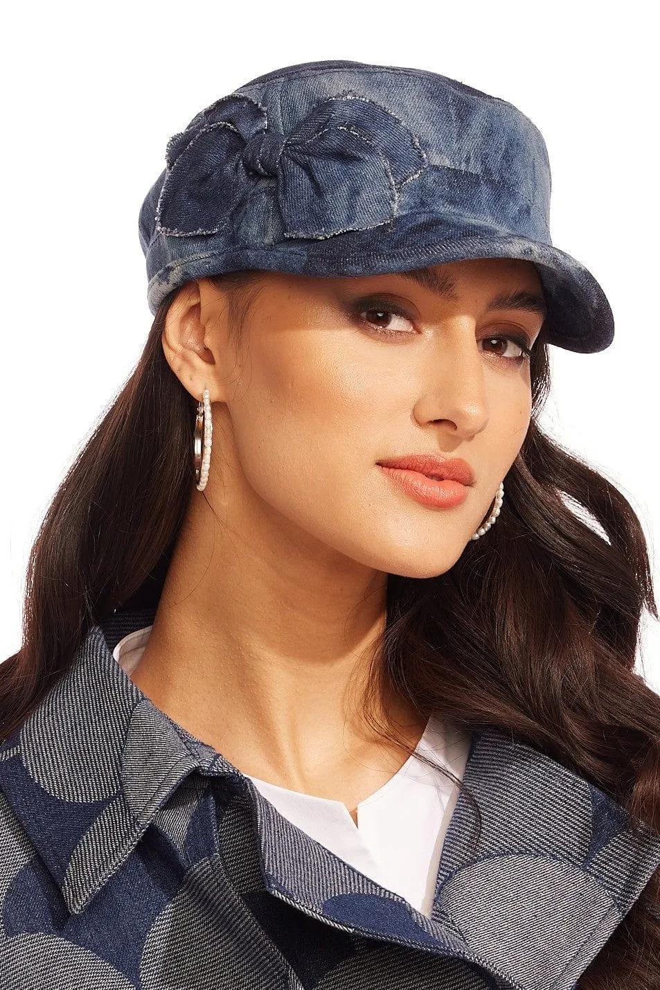 Denim Baseball Cap sold by Eva Franco