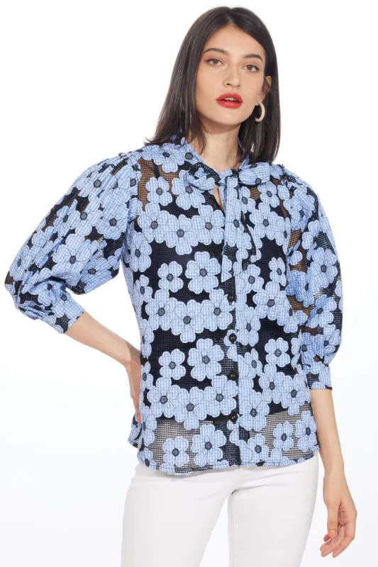 Viola Blouse - Daisy Blue sold by Eva Franco