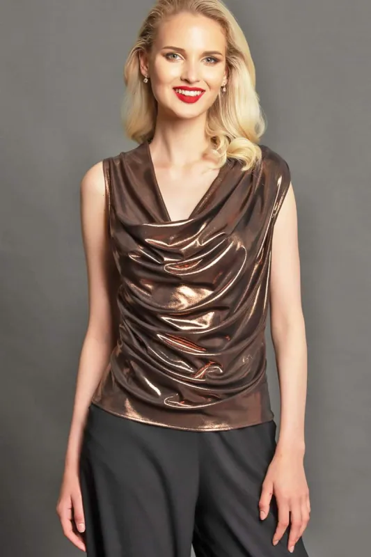Bacall Top - Copper sold by Eva Franco