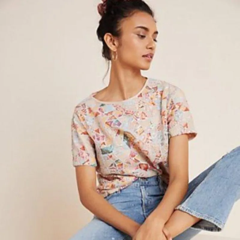 Rosita Top in Tequila Sunrise sold by Eva Franco