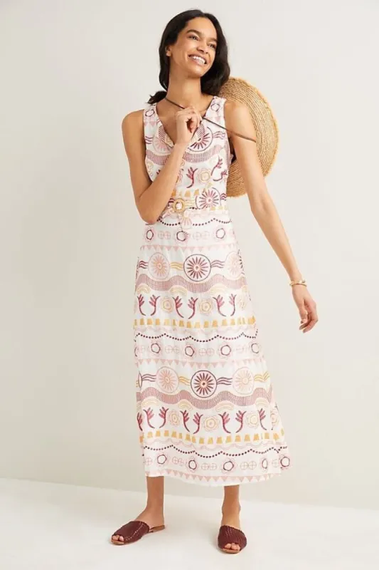 Harley Embroidered Maxi Dress - Terracotta sold by Eva Franco