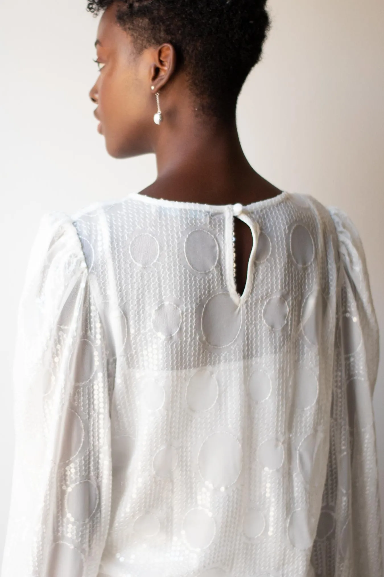 Sheer Sequined Blouse sold by Eva Franco product image thumbnail 5