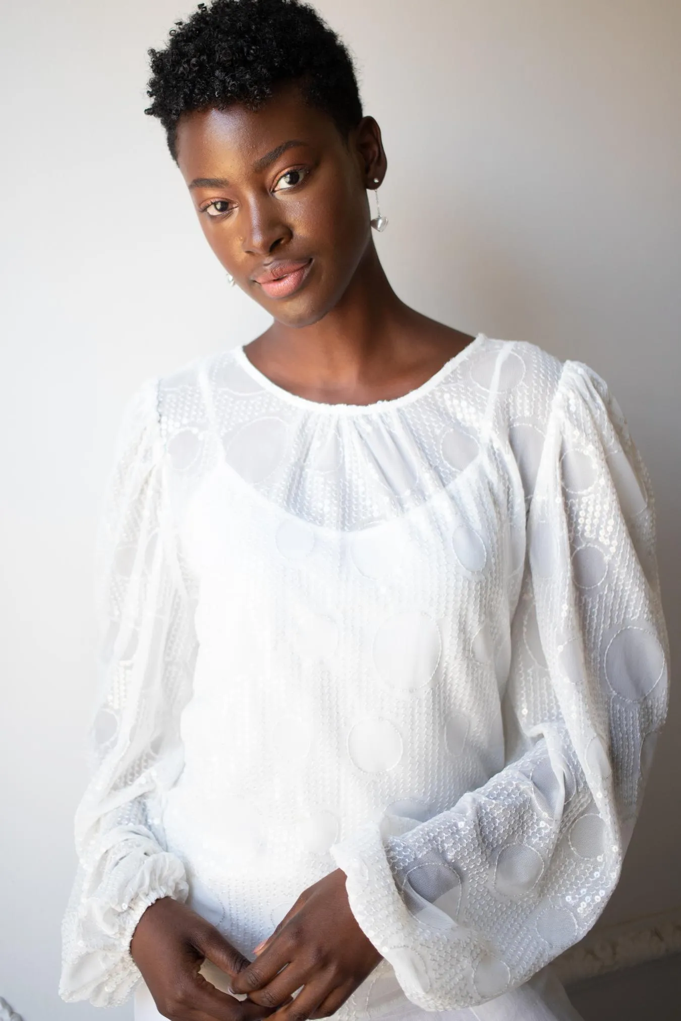 Sheer Sequined Blouse sold by Eva Franco product image thumbnail 2