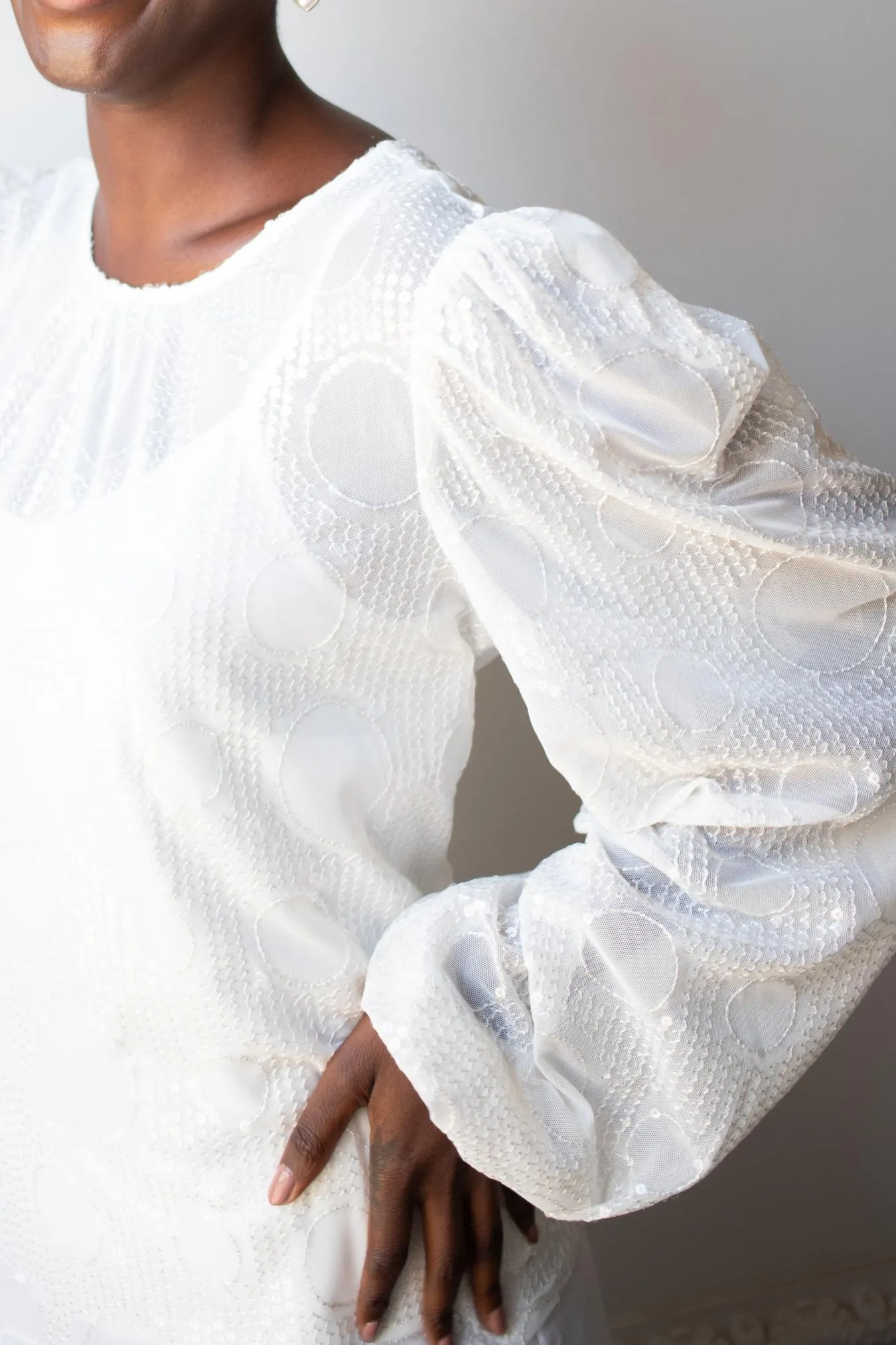 Sheer Sequined Blouse sold by Eva Franco product image thumbnail 4