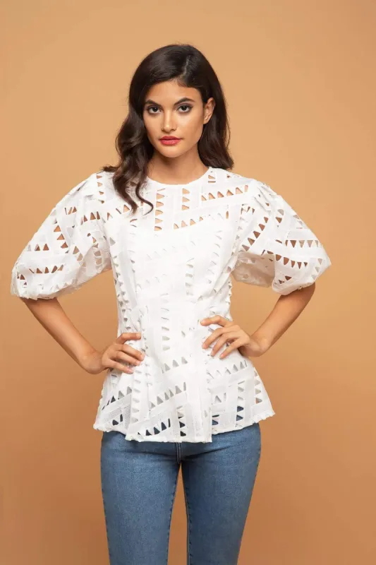 Virginia Top - White Nights sold by Eva Franco