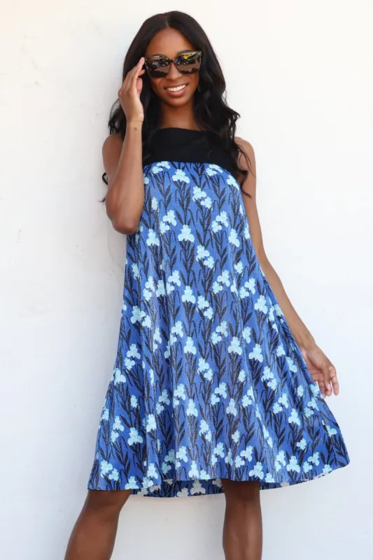 Abbey Dress - Blue Iris sold by Eva Franco