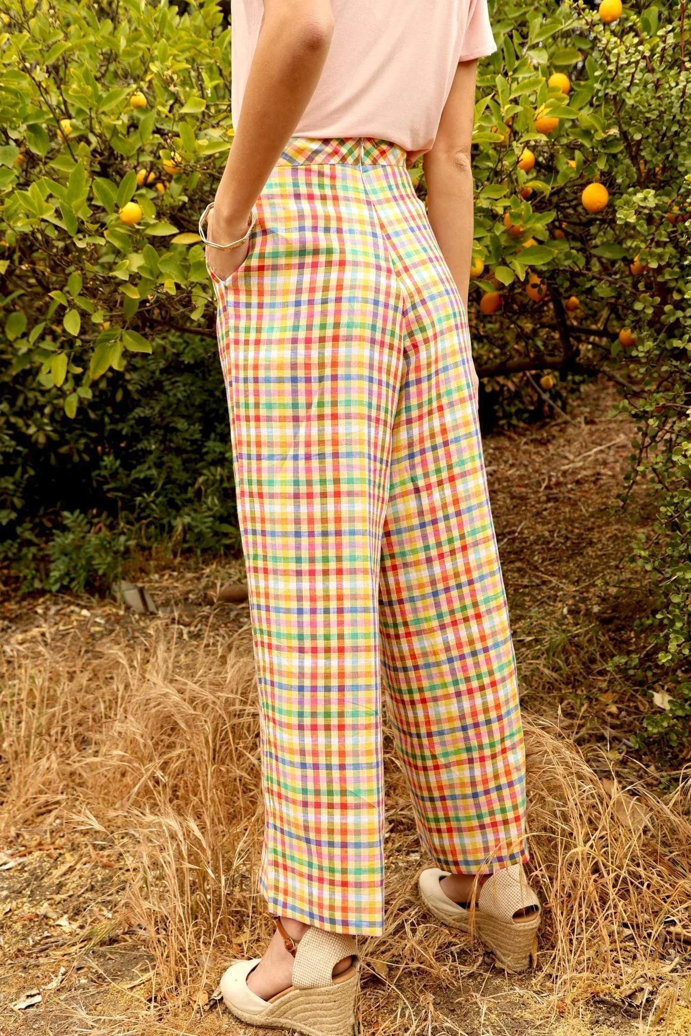 Linen Plaid Pant sold by Eva Franco product image thumbnail 4
