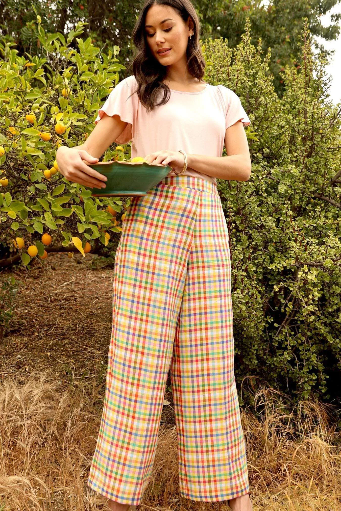Linen Plaid Pant sold by Eva Franco product image thumbnail 3