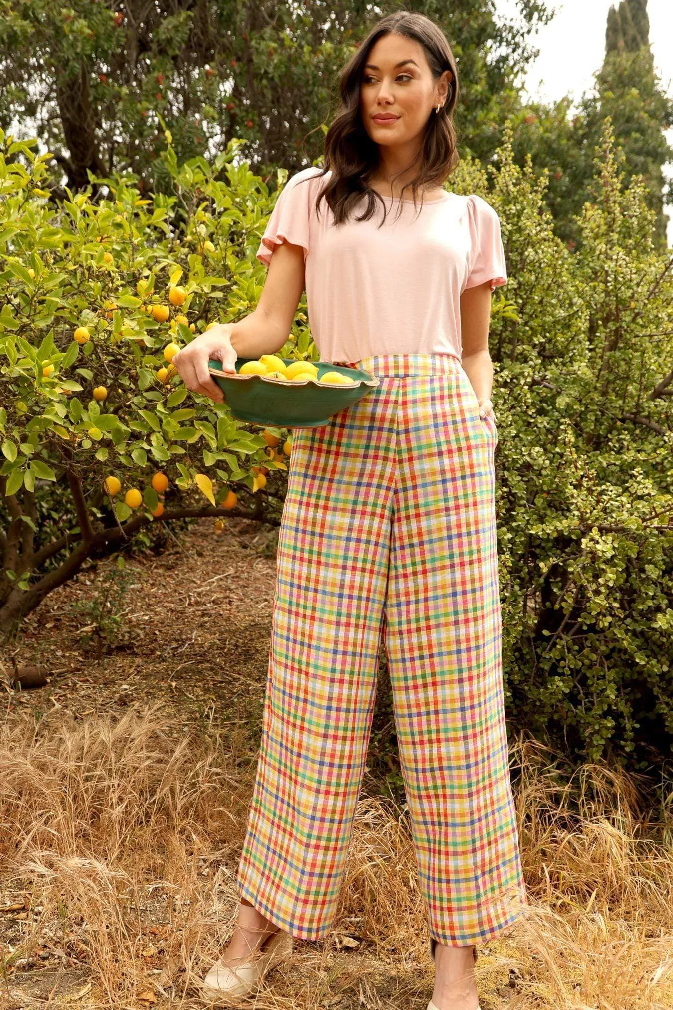 Linen Plaid Pant sold by Eva Franco product image thumbnail 2