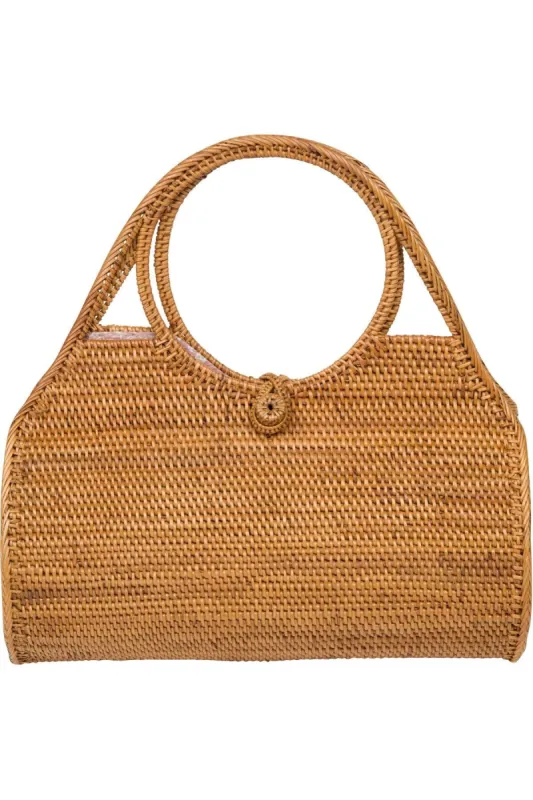 Rattan Top Handle Bag sold by Eva Franco